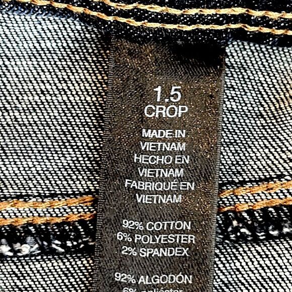 Chico's Girlfriend Crop Jeans Size 1.5 Size 10 So Slimming High Rise Denim - Picture 12 of 13